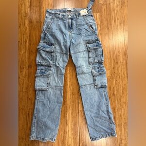 NWT Abercrombie Kids Cargo Jeans